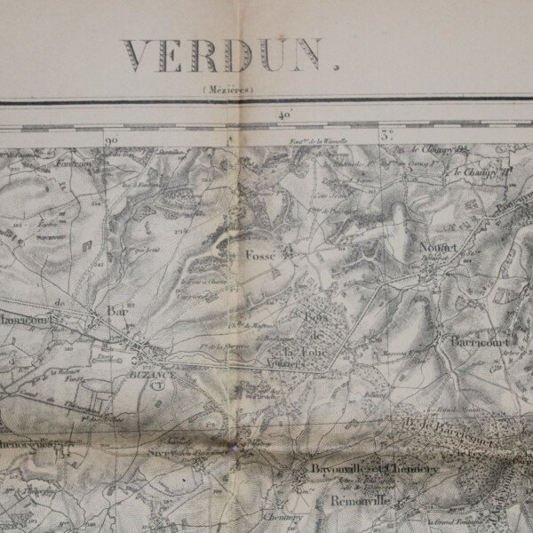 Carte Verdun 1913