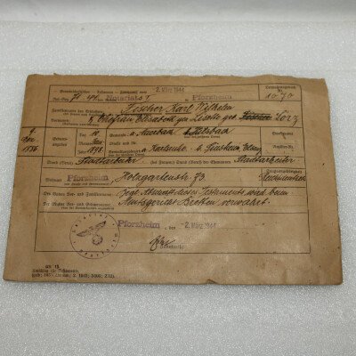 enveloppe notariale 1944