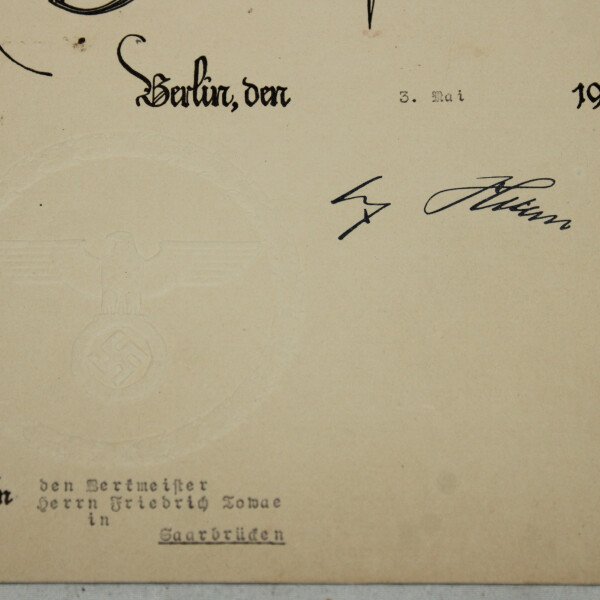 Diplôme de reconnaissance