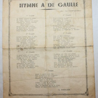 Hymne a De Gaulle