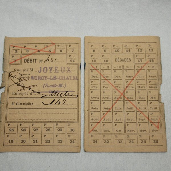 Tickets de rationnement.