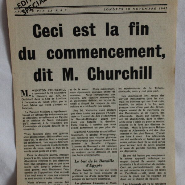 Courrier de L'air 10 nov 1942