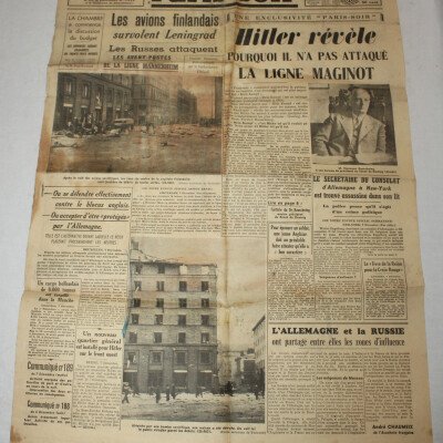 Paris-Soir 8/12/39