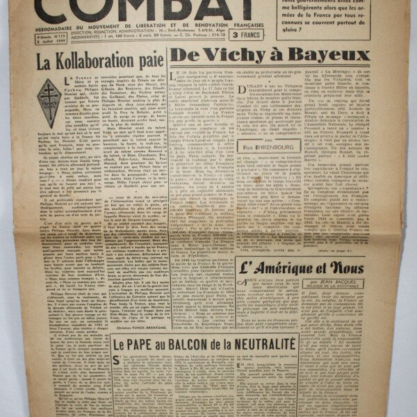 Journal Combat 2 juillet 1944