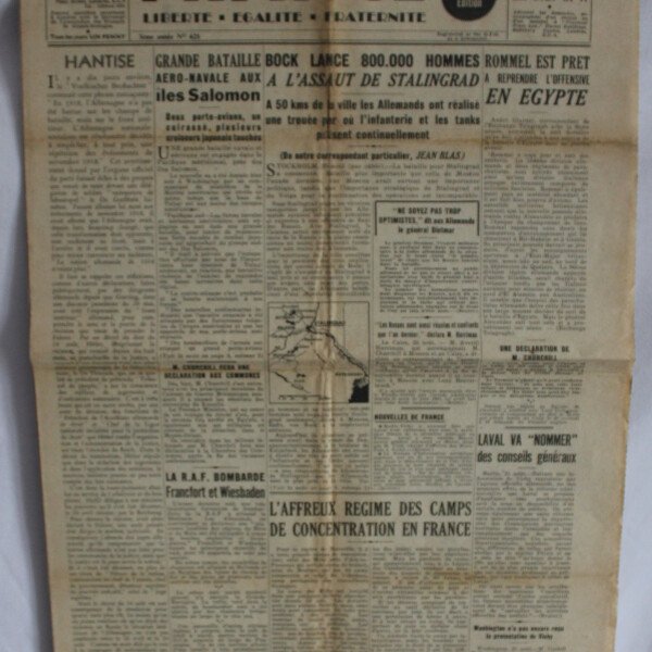 Journal France 26 aout 1942