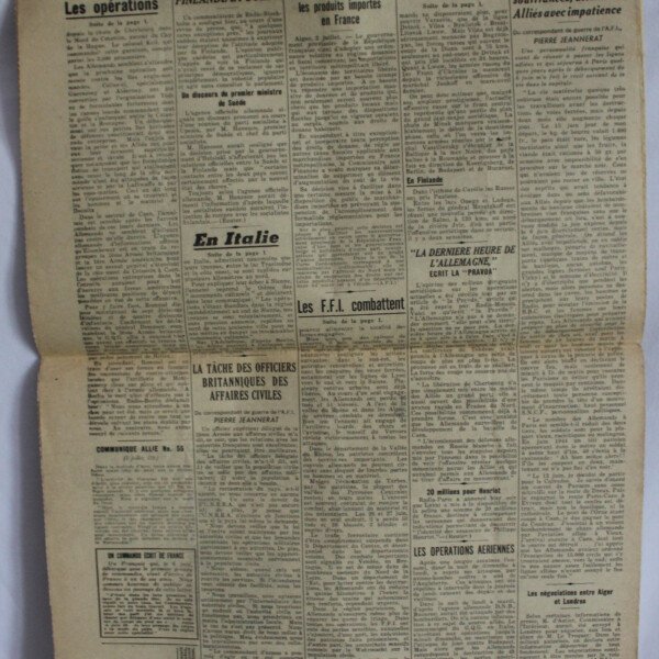 Journal France 4 juillet 1944