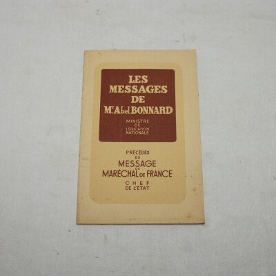 Messages Abel Bonnard, ministre Vichy