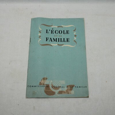 L'école et la famille, sous vichy.