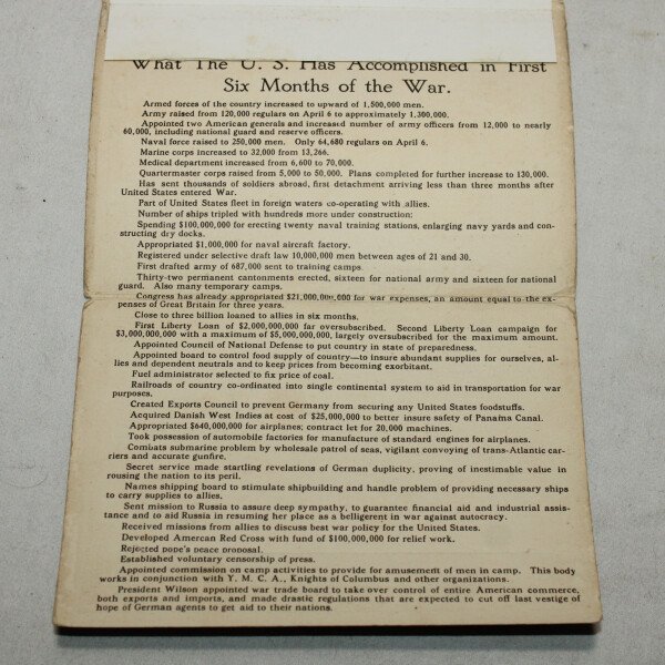 Cartes postales US 1917