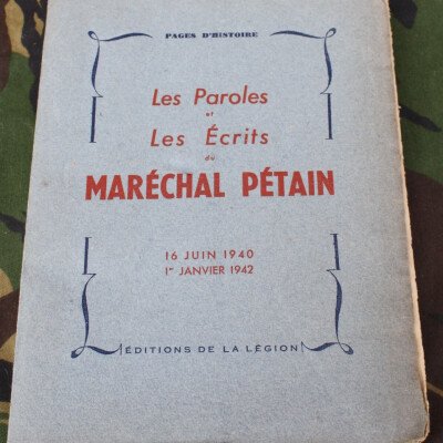 Livre discours de Pétain 1942