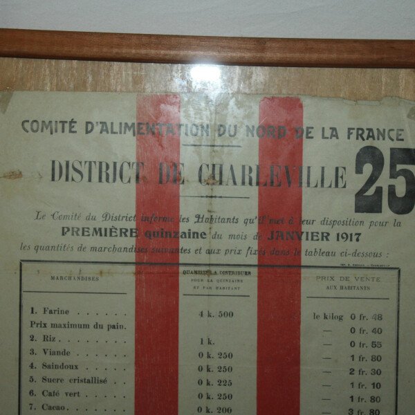 Affiche ravitaillement charleville