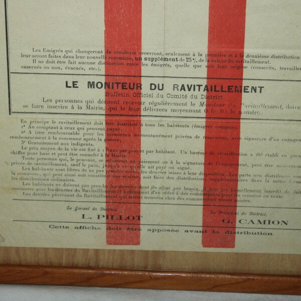Affiche ravitaillement charleville