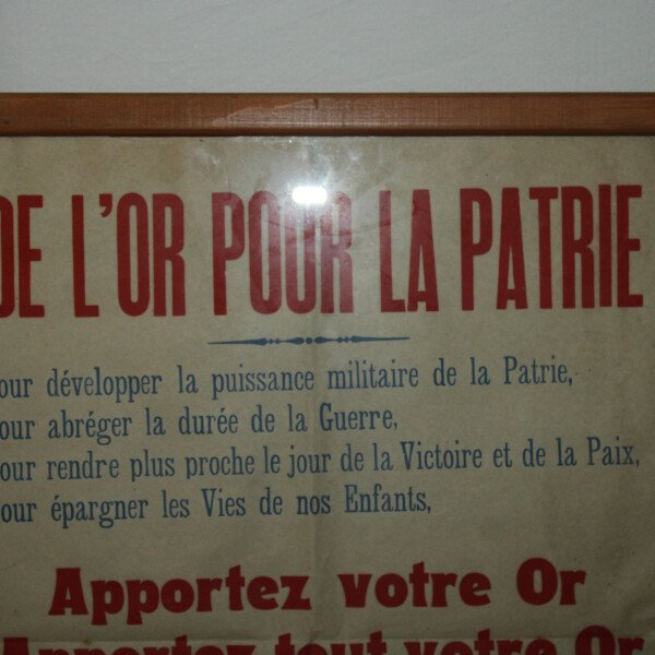 Affiche de l'or pour la patrie
