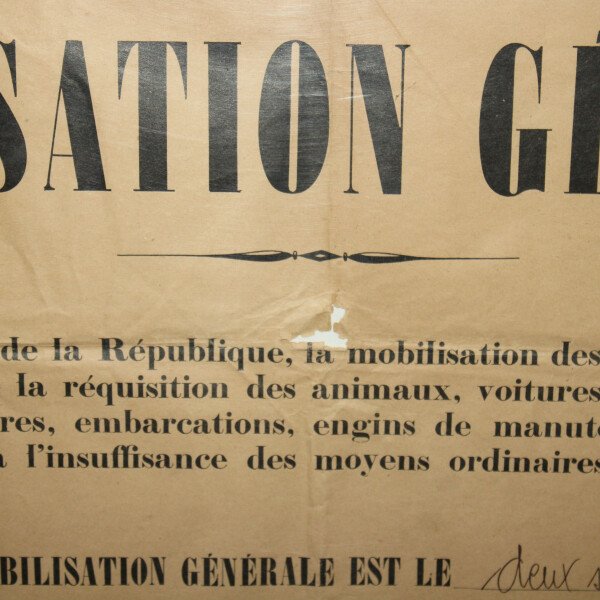 Affiche mobilisation 1939