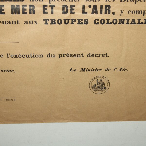 Affiche mobilisation 1939