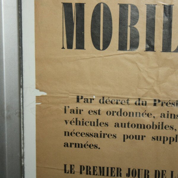 Affiche mobilisation 1939