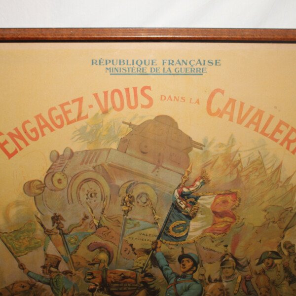 Affiche recrutement cavalerie