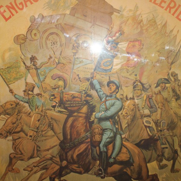 Affiche recrutement cavalerie