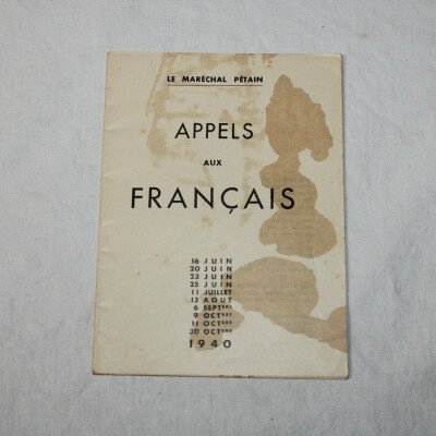 Appels aux Français, Pétain 1940
