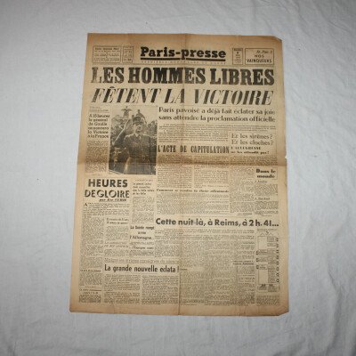 Paris-presse 9 mai 1945