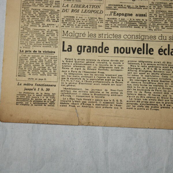 Paris-presse 9 mai 1945