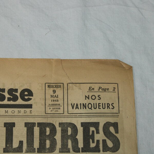Paris-presse 9 mai 1945