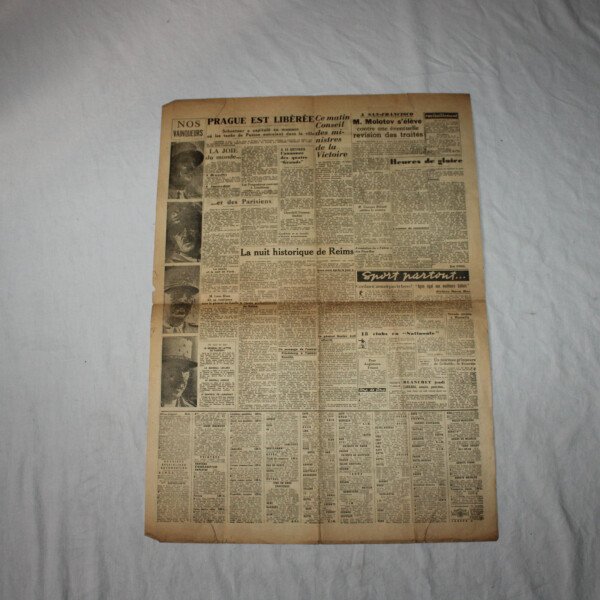 Paris-presse 9 mai 1945