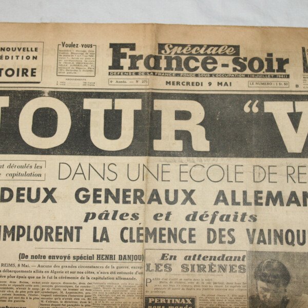 France soir 9 mai 1945