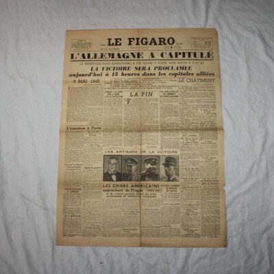 Le figaro 8 mai 1945