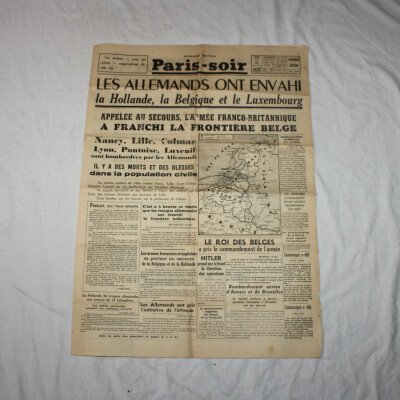 Paris soir 11 mai 1940