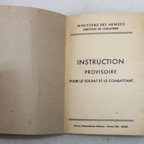 Livret d'instruction 1946