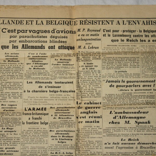 Paris soir 11 mai 1940