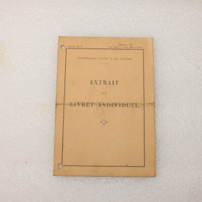 Livret militaire 2e hussards