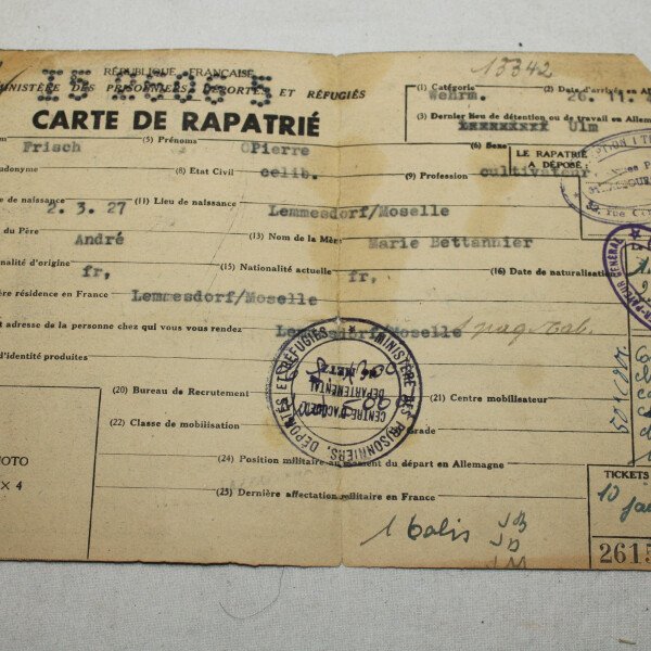 Document famille malgré-nous