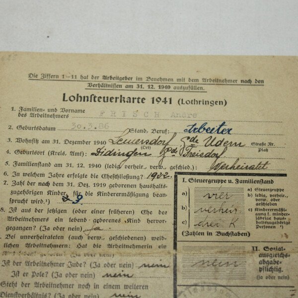 Document famille malgré-nous