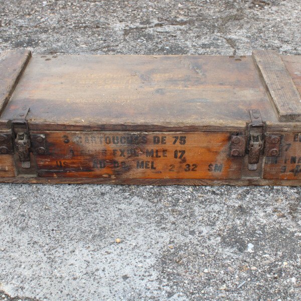 Caisse pour obus 75mm français