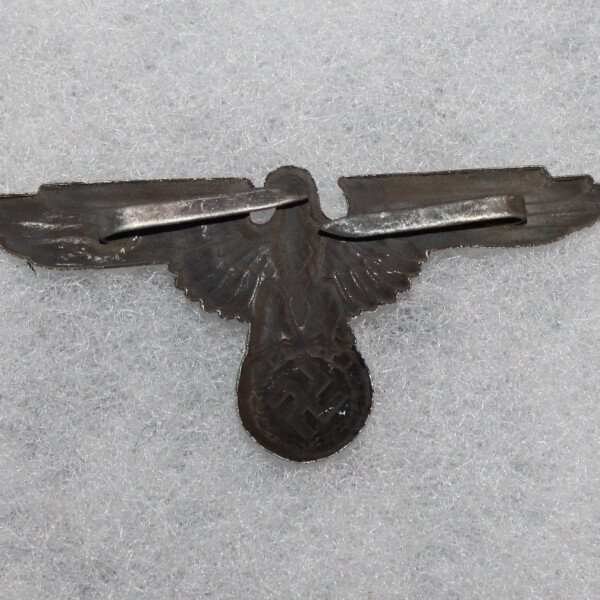 aigle métallique de casquette officier Waffen SS,1