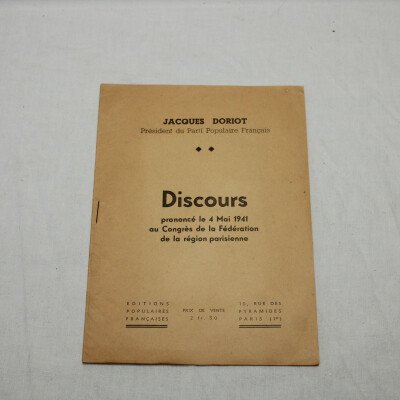 Discours Doriot 1941
