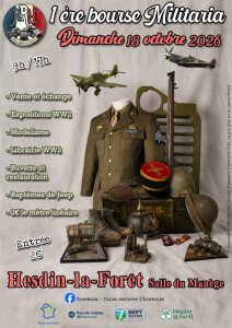 Dimanche 18 octobre , bourse militaria à Hesdin la foret (62447)
