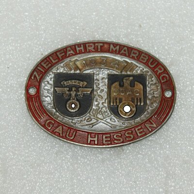 plaque Rallye Marbourg 1934