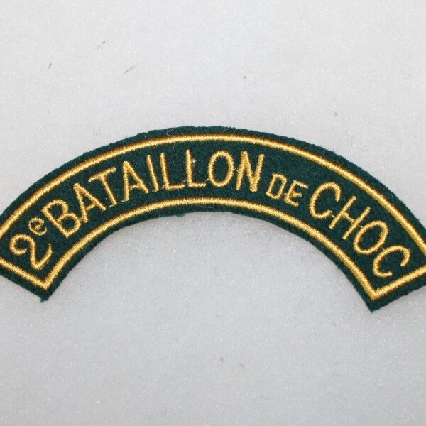 insigne tissu de 2e bataillon de choc