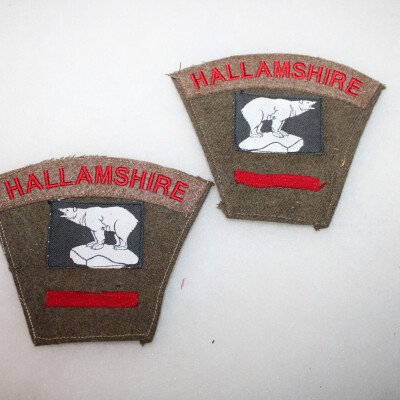 Insignes Hallamshire ,49th DI.