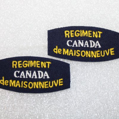 Tittles régiment de Maisonneuve