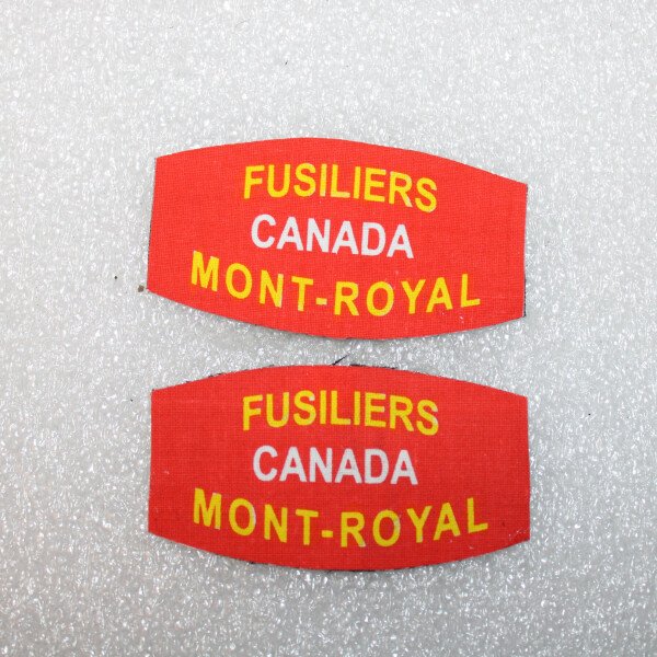Tittles fusiliers mont-royal ,imprimés