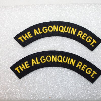 Tittles the Algonquin regiment