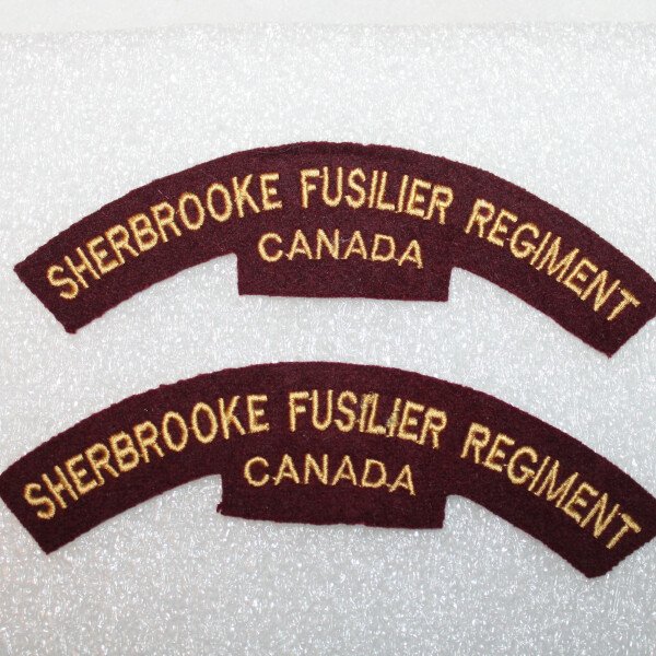 Tittles des Sherbrooke fusiliers régiment