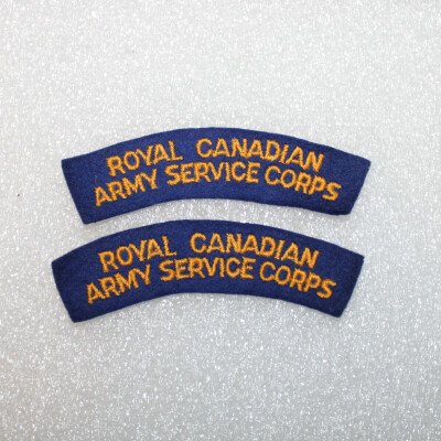 Tittles du Royal Canadian army service corps