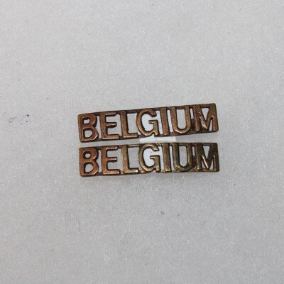 Tittles belgium métalliques.