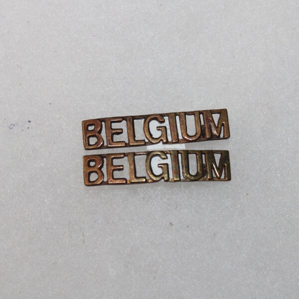 Tittles belgium métalliques.