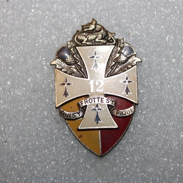 insigne du 12e regiment de dragon type II